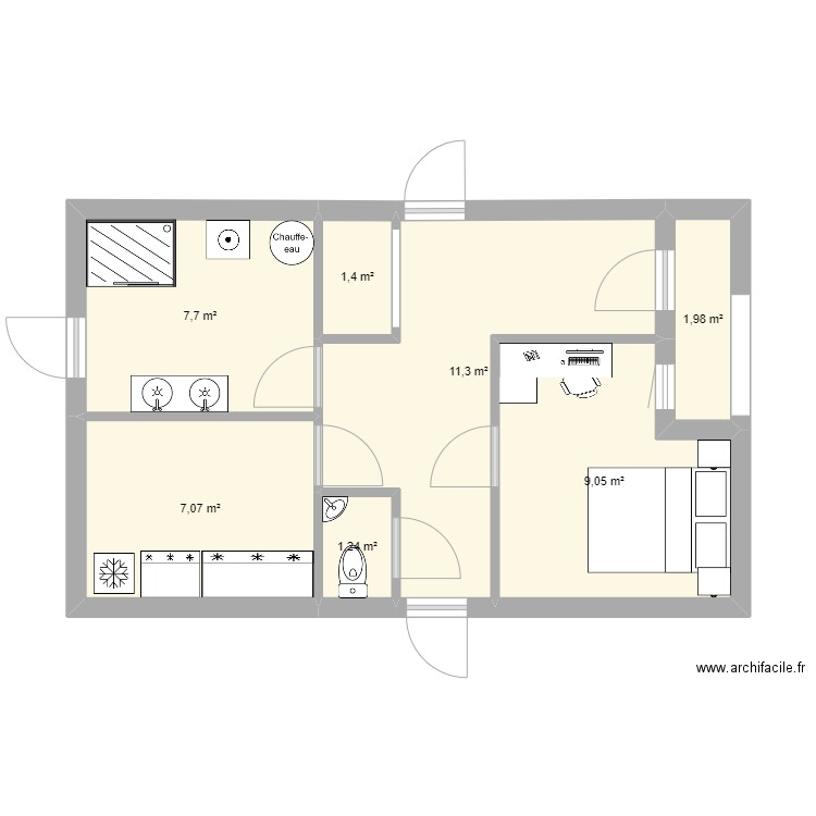 agrandissement . Plan de 0 pièce et 0 m2