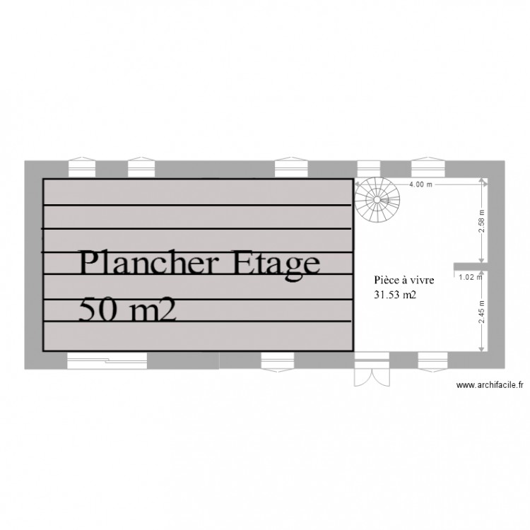 EtageChantal. Plan de 0 pièce et 0 m2