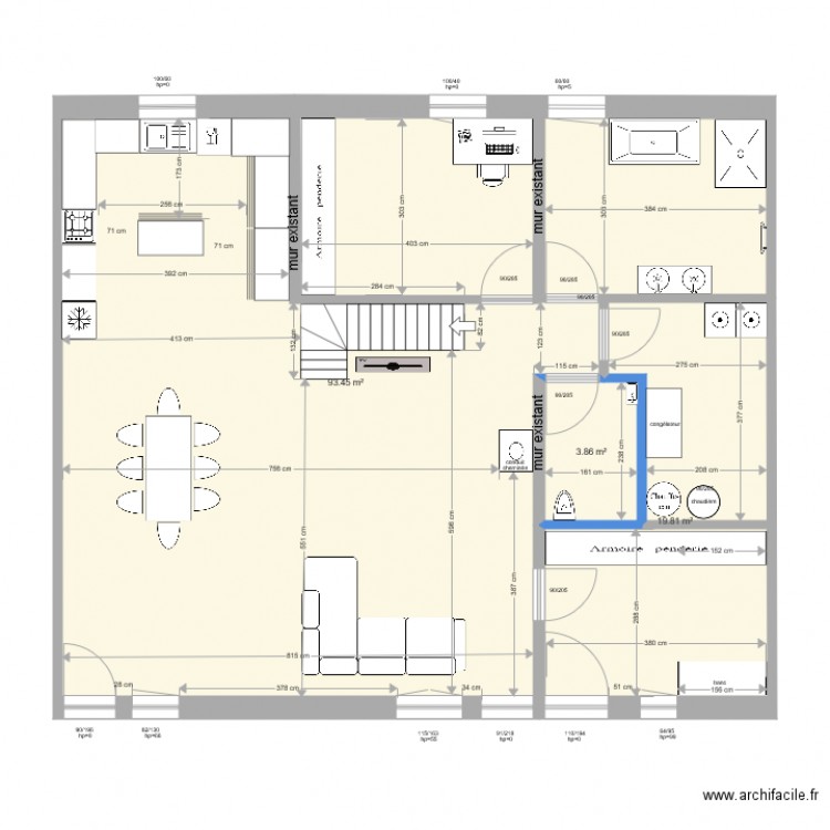 rez final electricité. Plan de 0 pièce et 0 m2