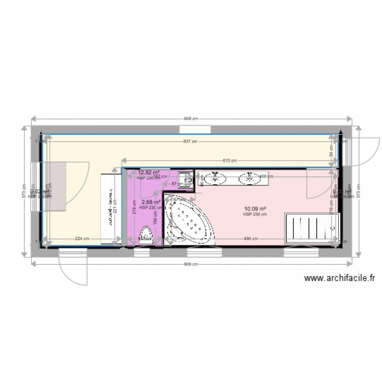 plan agrandissement. Plan de 0 pièce et 0 m2