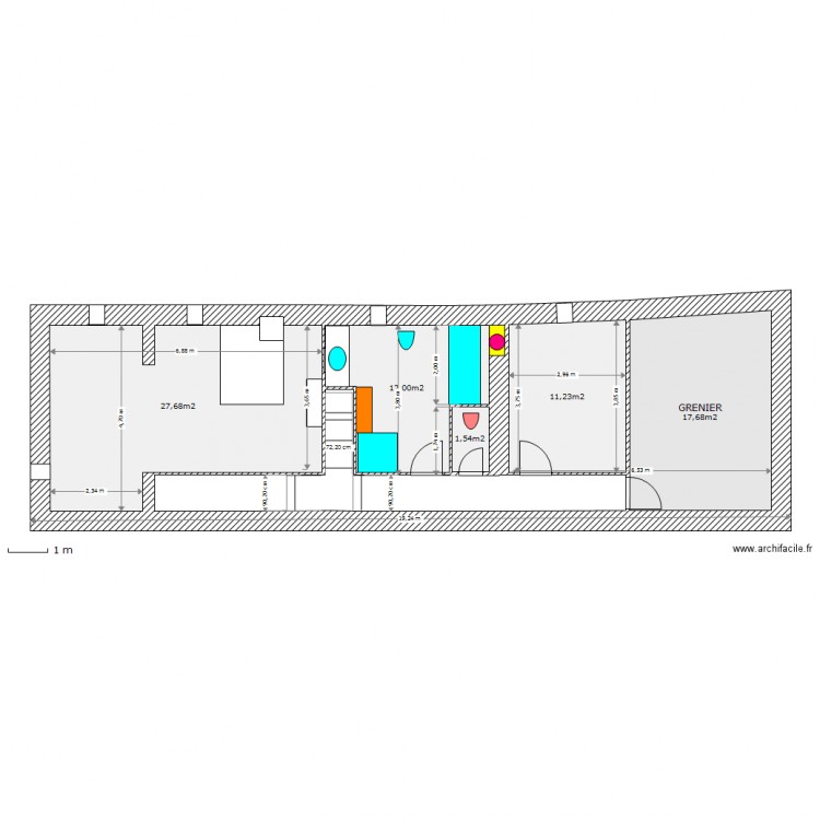 MAISON ANCIENNE HAUT 0210. Plan de 0 pièce et 0 m2