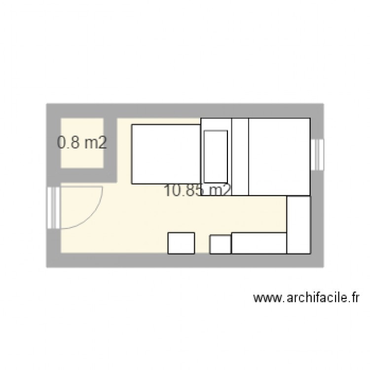 ma chambre . Plan de 0 pièce et 0 m2