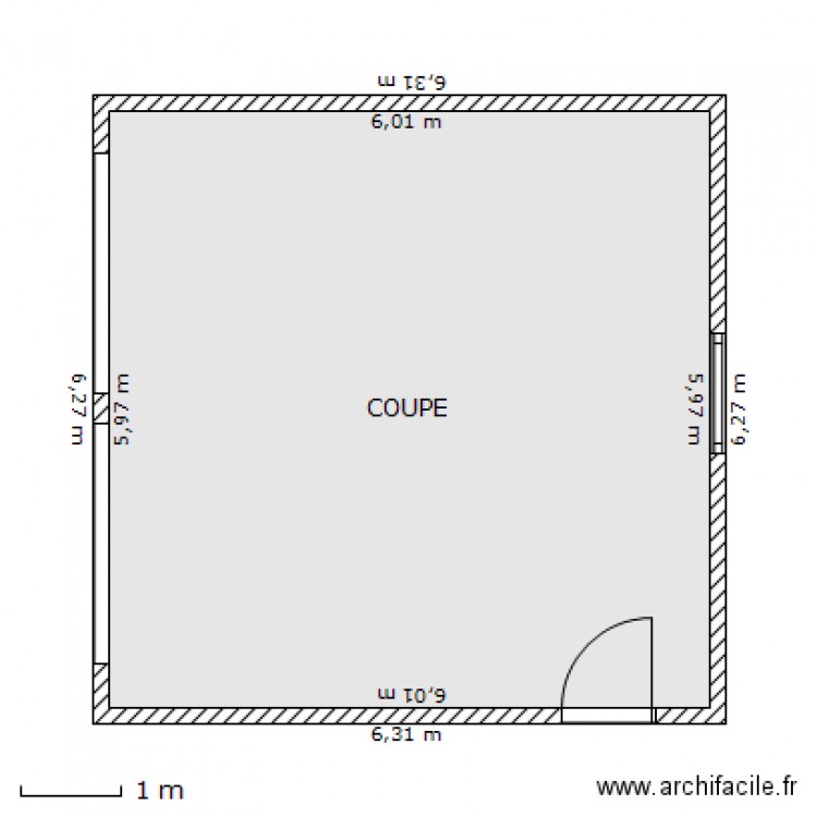 garage 6/6. Plan de 0 pièce et 0 m2