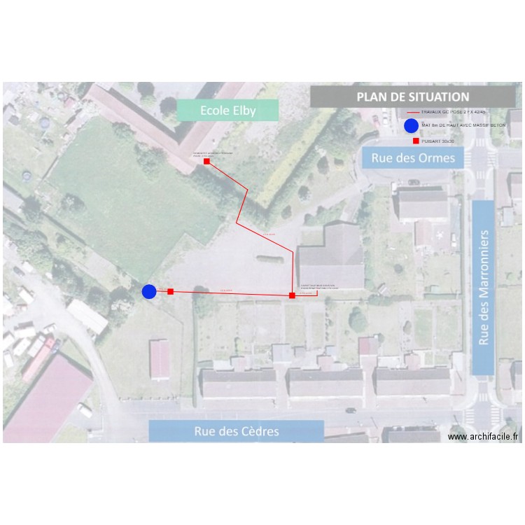 PROJET CITY STADE TRAVAUX GC. Plan de 0 pièce et 0 m2