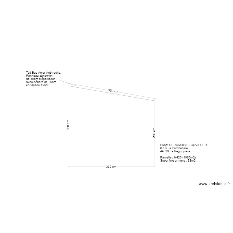 plan chalet coté gauche. Plan de 0 pièce et 0 m2