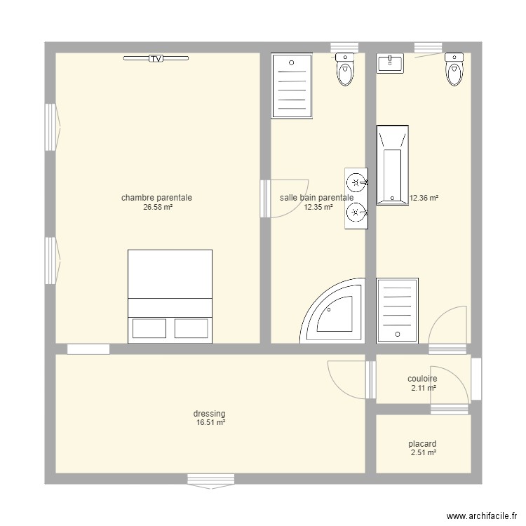 projet parentale 1. Plan de 0 pièce et 0 m2