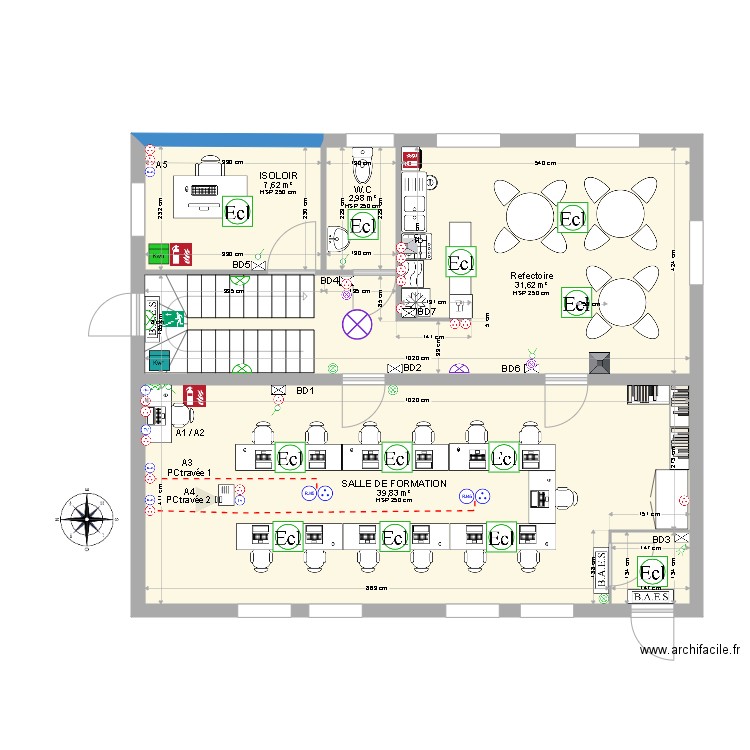 Douville rdc Validé. Plan de 0 pièce et 0 m2