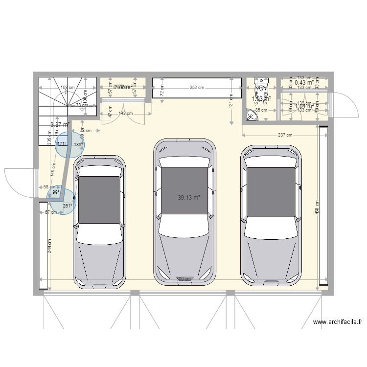 Garage ground floor. Plan de 0 pièce et 0 m2