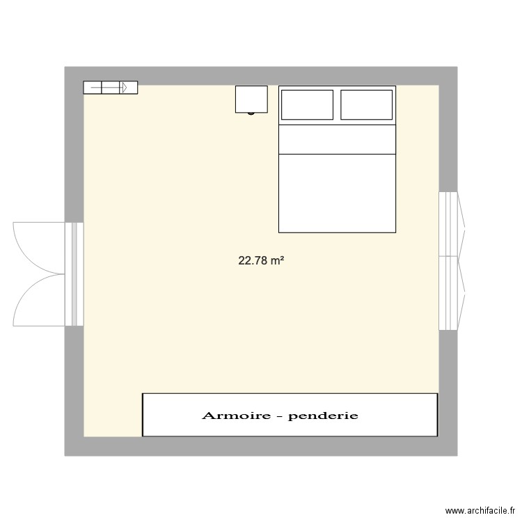 chambre. Plan de 0 pièce et 0 m2