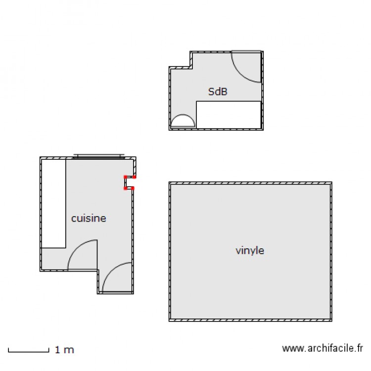 voisine. Plan de 0 pièce et 0 m2