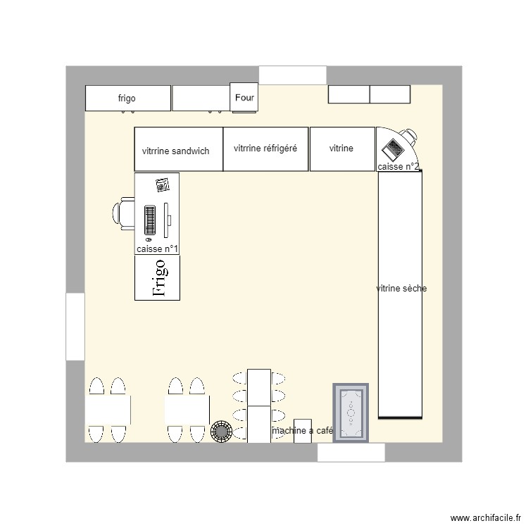 plan de masse du magasin. Plan de 0 pièce et 0 m2