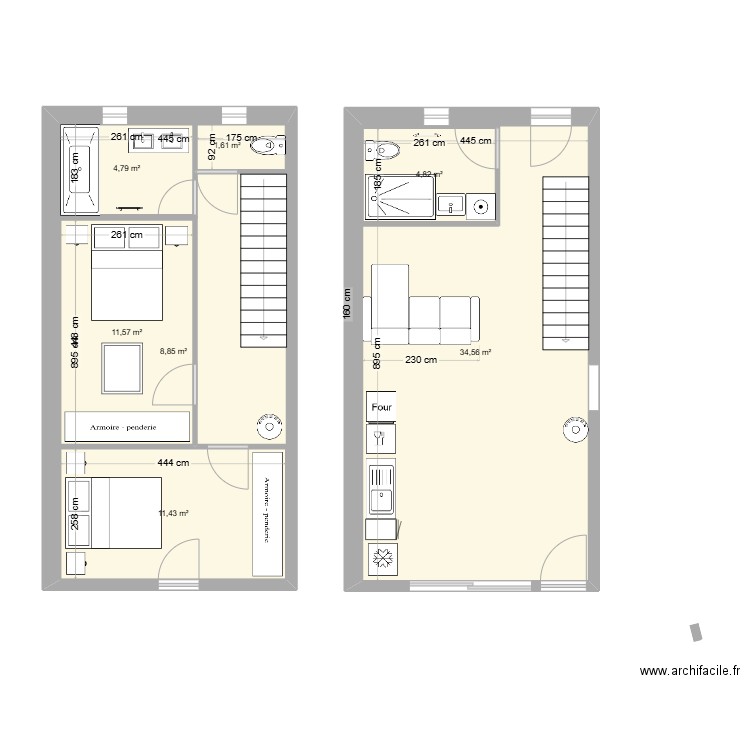 plan 2. Plan de 7 pièces et 114 m2