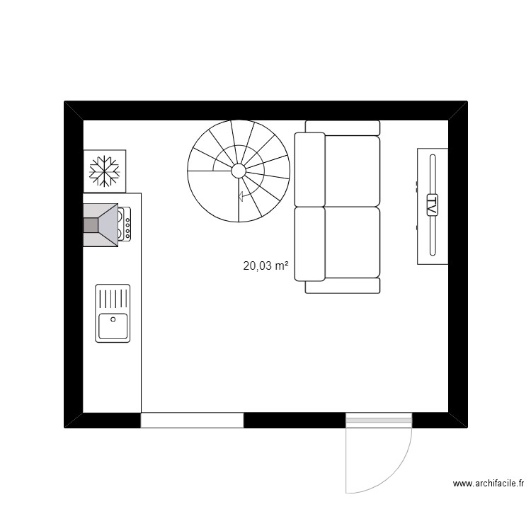 cuisine. Plan de 0 pièce et 0 m2