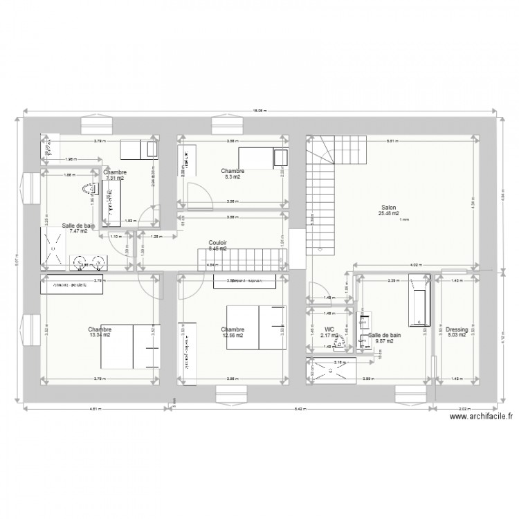 Plan maison. Plan de 0 pièce et 0 m2