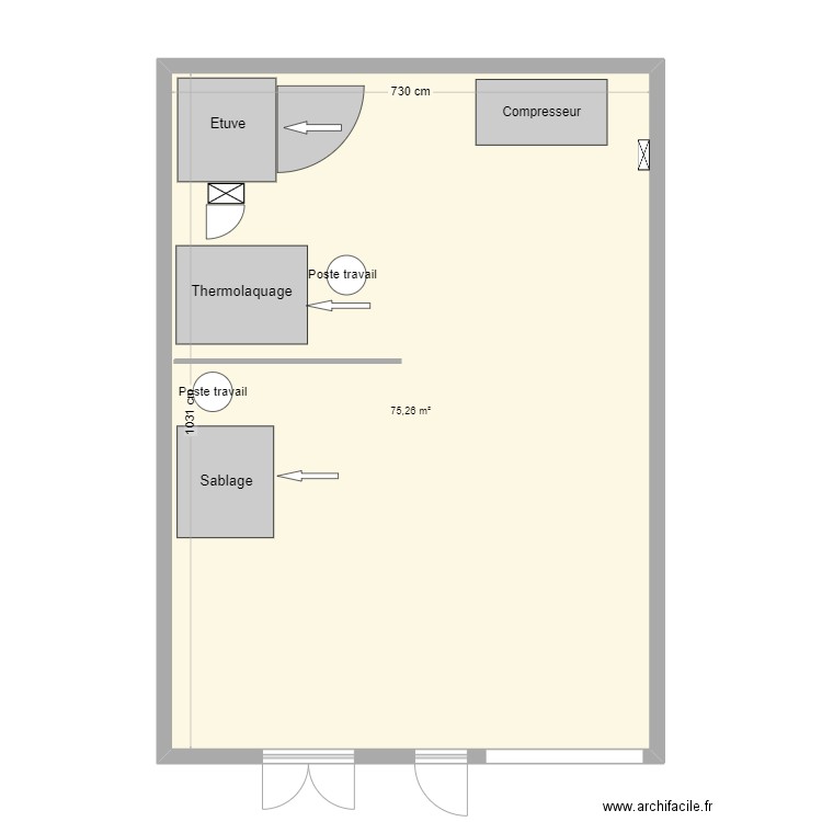 Version 22oct. Plan de 1 pièce et 75 m2