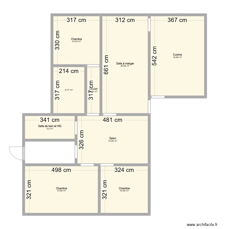 LA PLAINE ST PAUL. Plan de 9 pièces et 108 m2