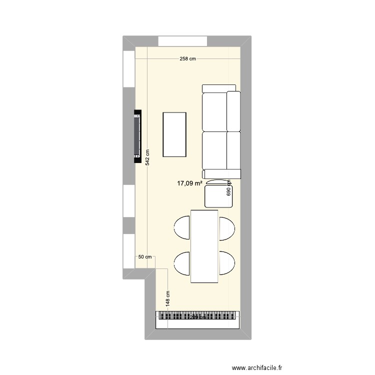 Plan Salon. Plan de 0 pièce et 0 m2