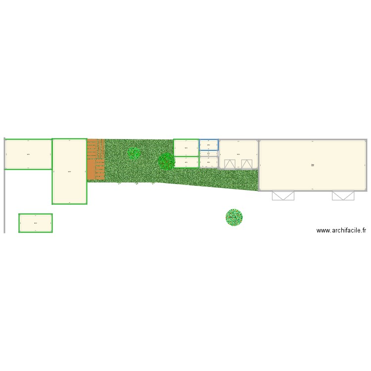 hangar. Plan de 0 pièce et 0 m2