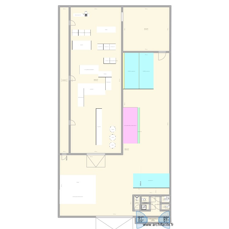 PLAN 1260M2 OPEN SPACE v7. Plan de 0 pièce et 0 m2