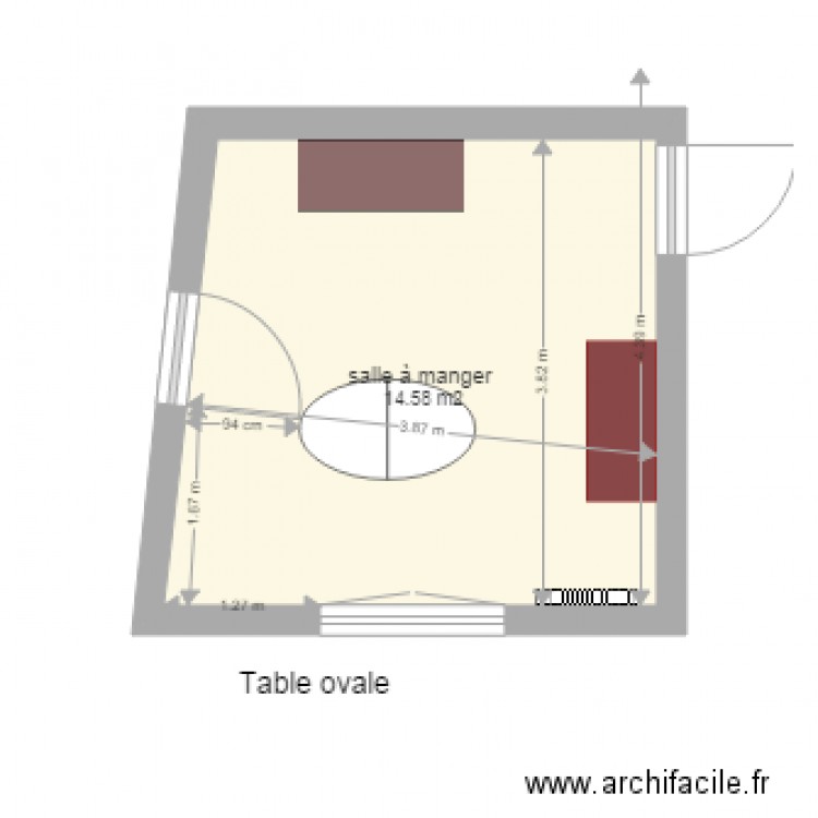 salle à manger. Plan de 0 pièce et 0 m2