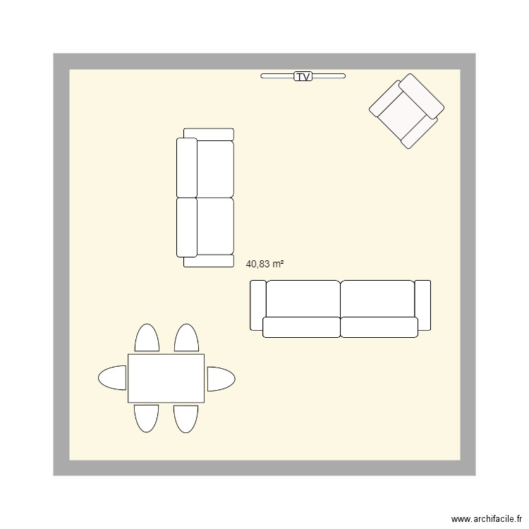 SALON EXTENSION. Plan de 0 pièce et 0 m2