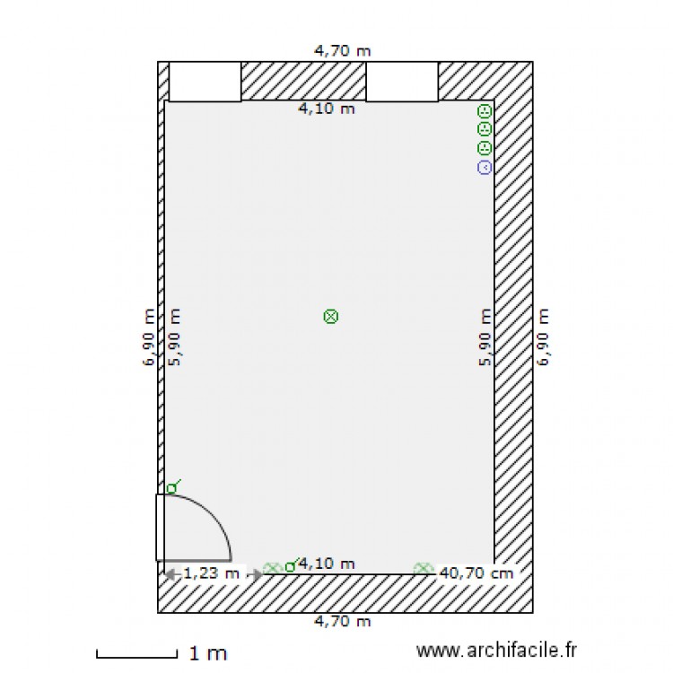 chambre d'amis. Plan de 0 pièce et 0 m2