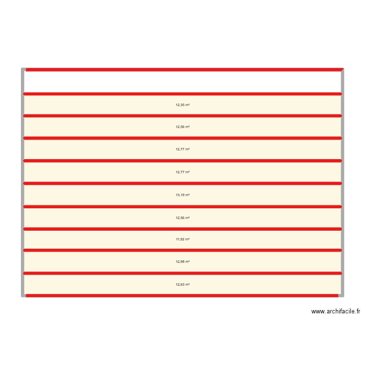 plan toiture. Plan de 9 pièces et 114 m2