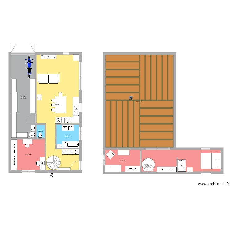 maison container. Plan de 0 pièce et 0 m2