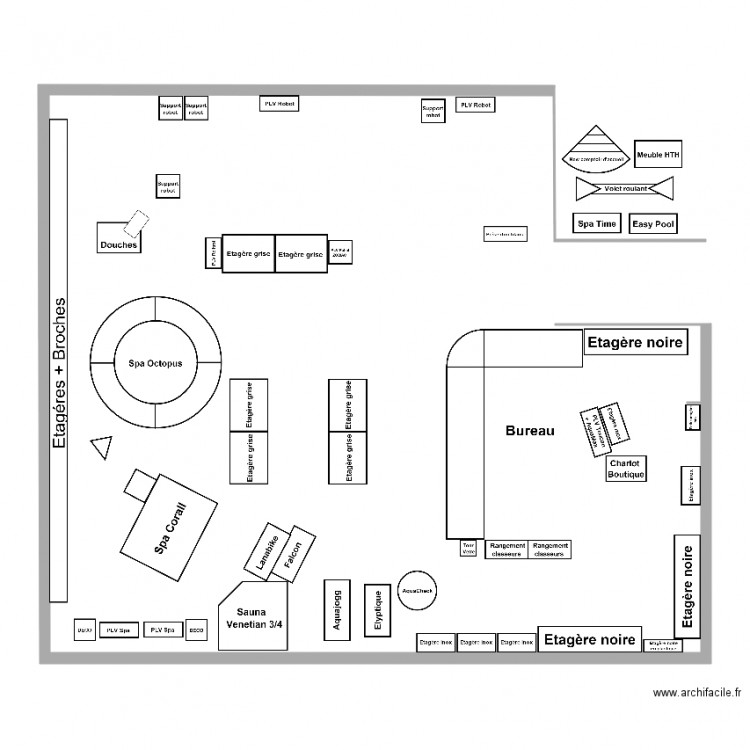 Plan de la boutique . Plan de 0 pièce et 0 m2