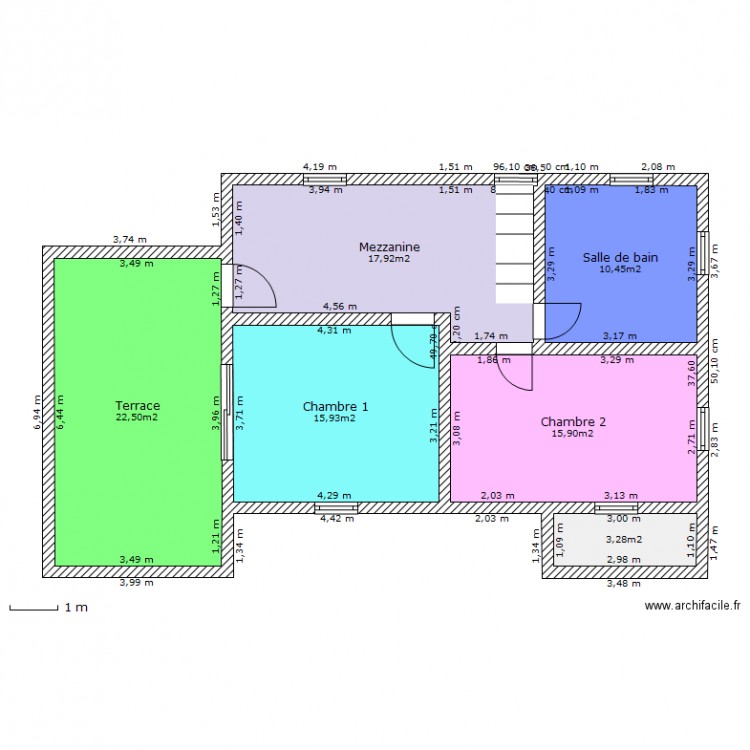 Maison R 1. Plan de 0 pièce et 0 m2