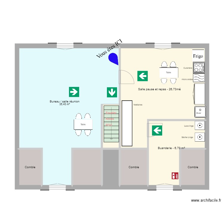 LES P'TITS PAS. Plan de 18 pièces et 185 m2