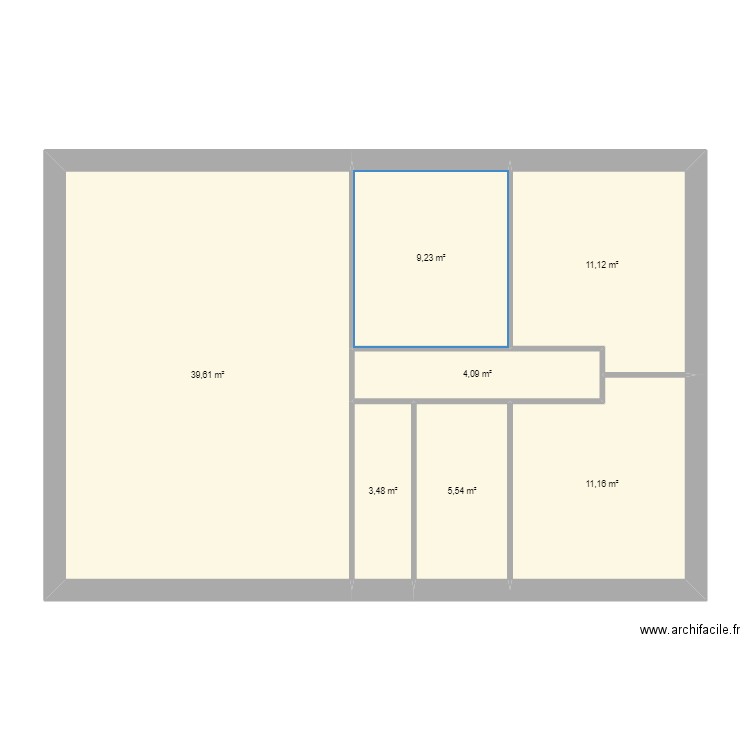 maison 2. Plan de 7 pièces et 84 m2