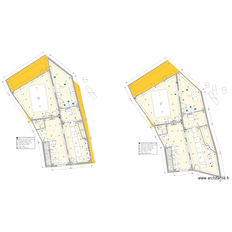 plan magasin elec modif. Plan de 16 pièces et 317 m2