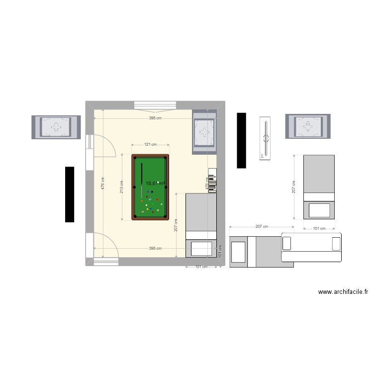 salle de jeu. Plan de 0 pièce et 0 m2