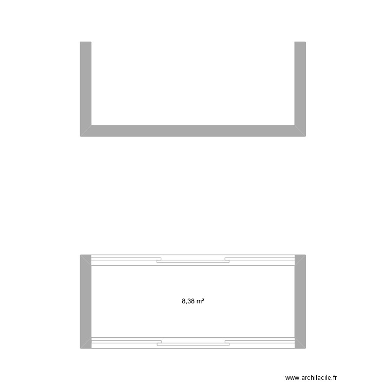 Baie vitrée finale. Plan de 0 pièce et 0 m2