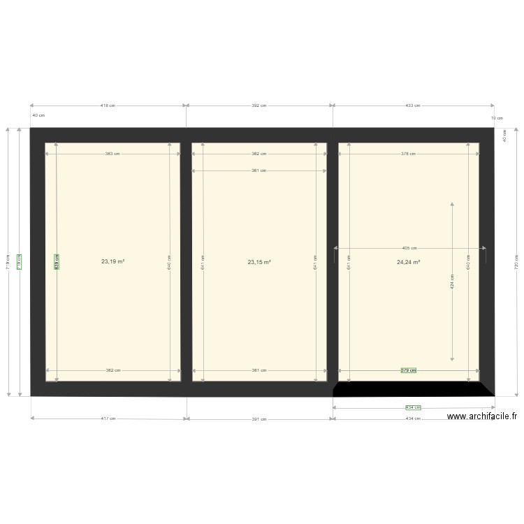 Plan fondation. Plan de 0 pièce et 0 m2