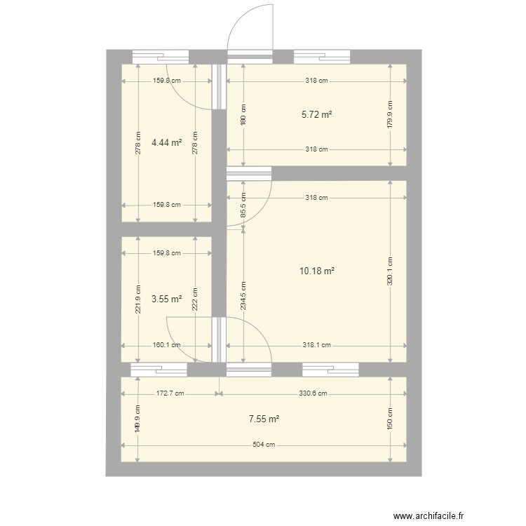 STUDIO Américain. Plan de 0 pièce et 0 m2