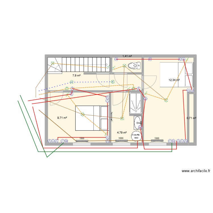 venizy 2 lumiere etage. Plan de 0 pièce et 0 m2