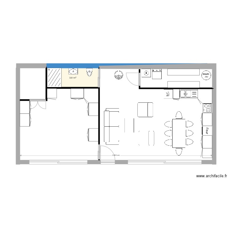 Maison bois 1. Plan de 0 pièce et 0 m2