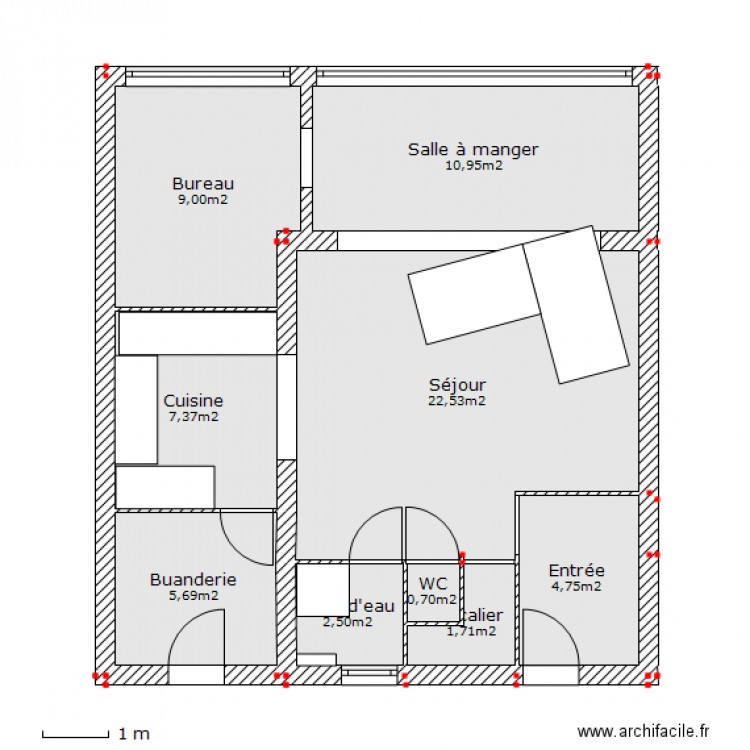 Masse RdC - Projet 2. Plan de 0 pièce et 0 m2