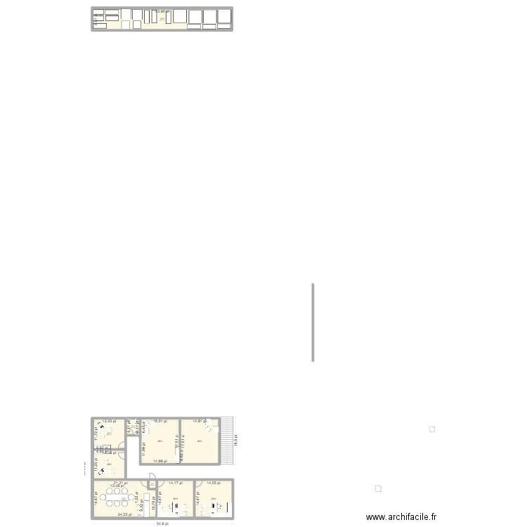 sdg8 100x200. Plan de 14 pièces et 2001 m2