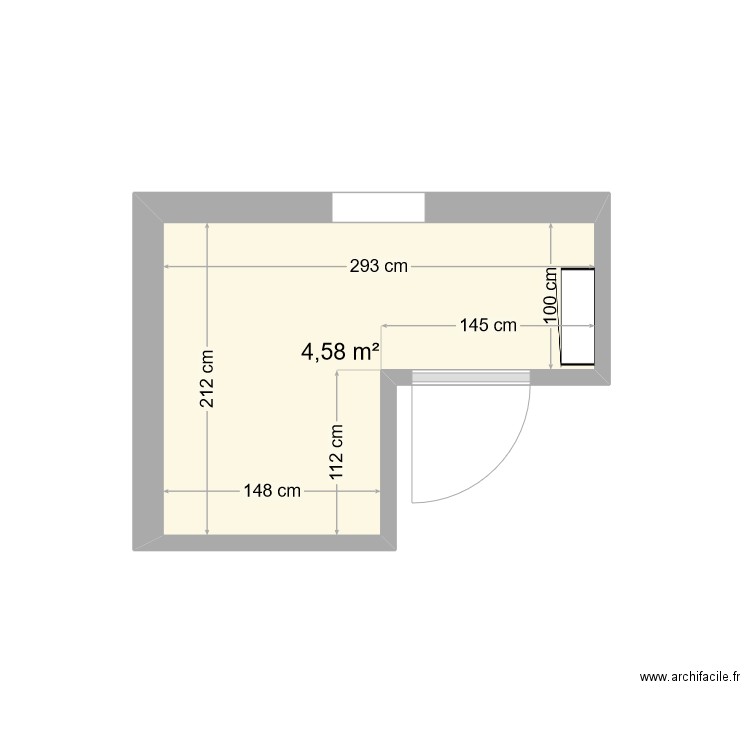 Salle de Bains St Paul. Plan de 1 pièce et 5 m2
