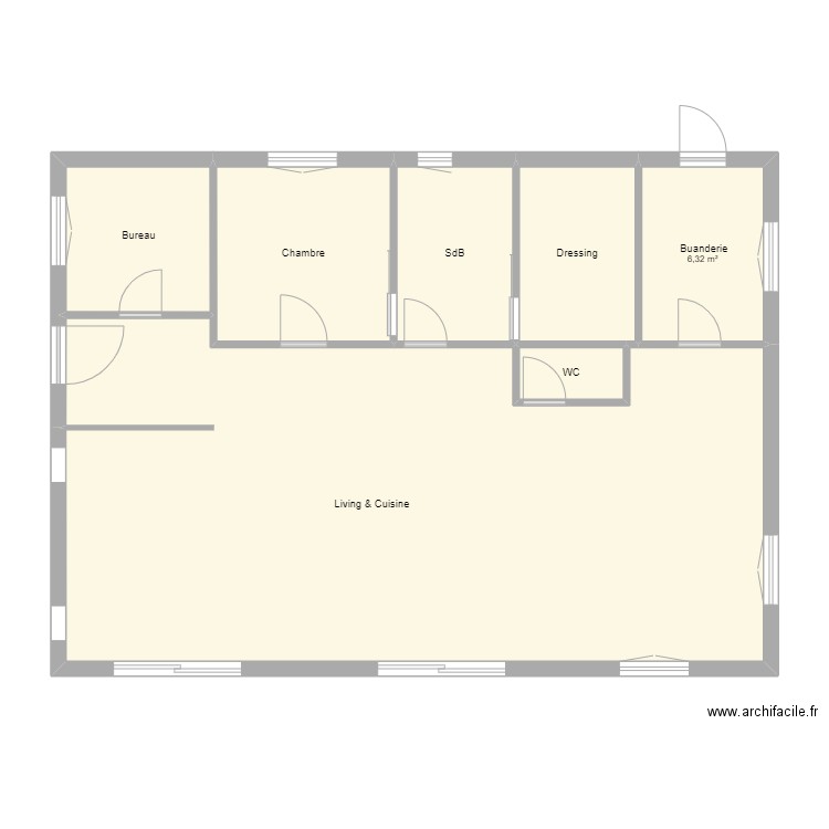 Maison Tarendol  100 m². Plan de 0 pièce et 0 m2