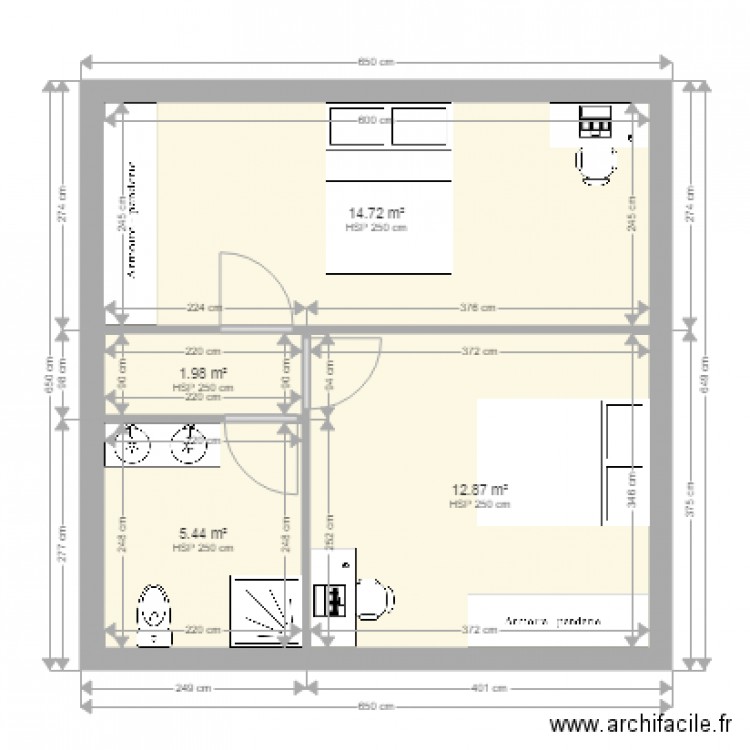 Plan maison sans cotation. Plan de 0 pièce et 0 m2