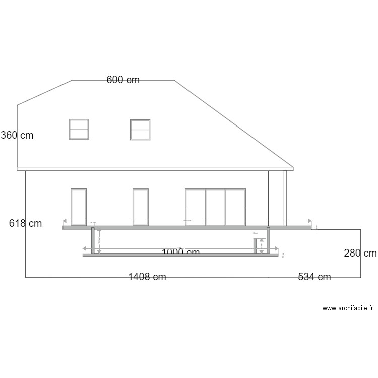 maison avec piscine 2. Plan de 0 pièce et 0 m2