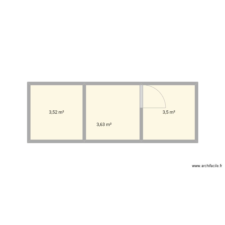 Alexis 1. Plan de 3 pièces et 11 m2