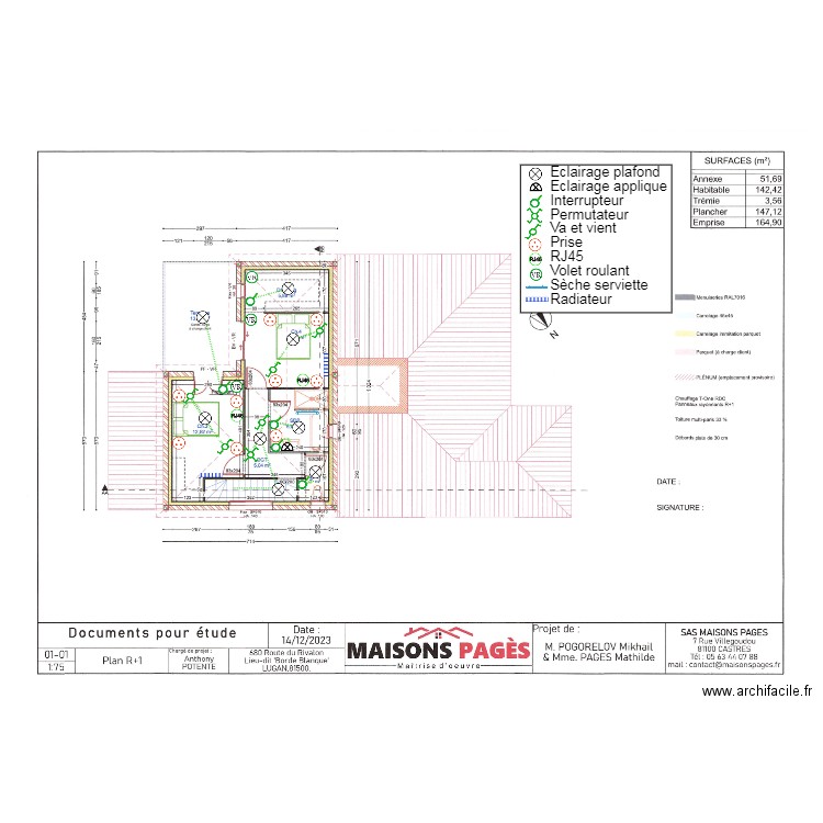 POGORELOV ETAGE. Plan de 0 pièce et 0 m2