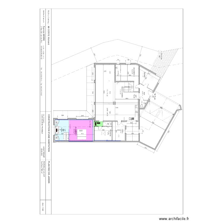 SALON. Plan de 3 pièces et 33 m2