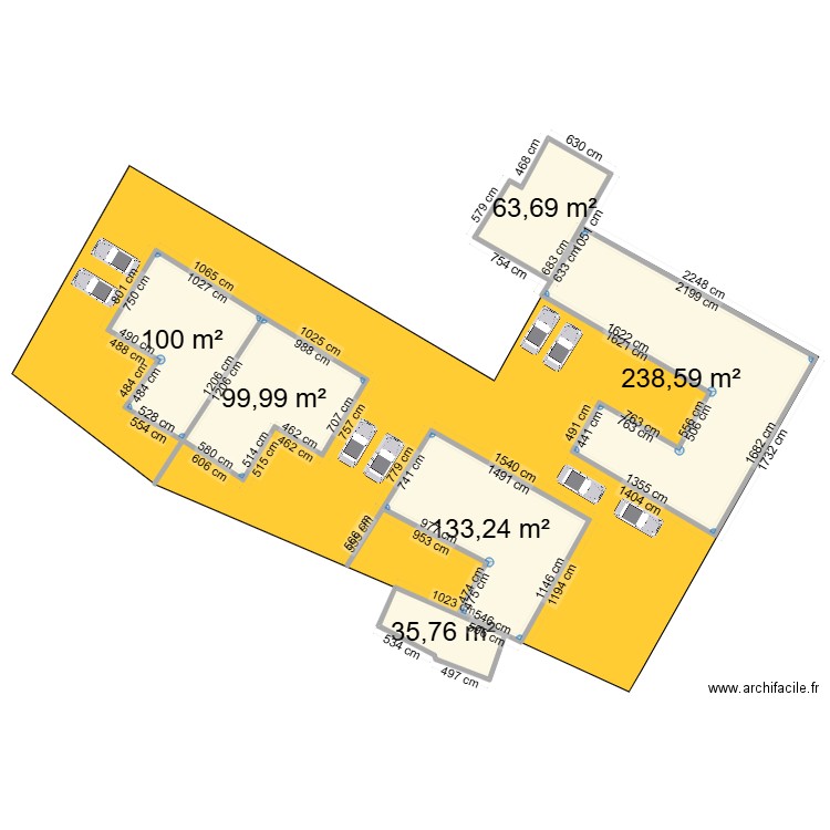 MAMY2. Plan de 6 pièces et 671 m2