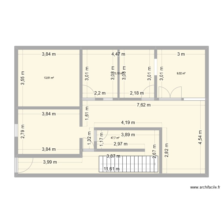 wap. Plan de 4 pièces et 83 m2